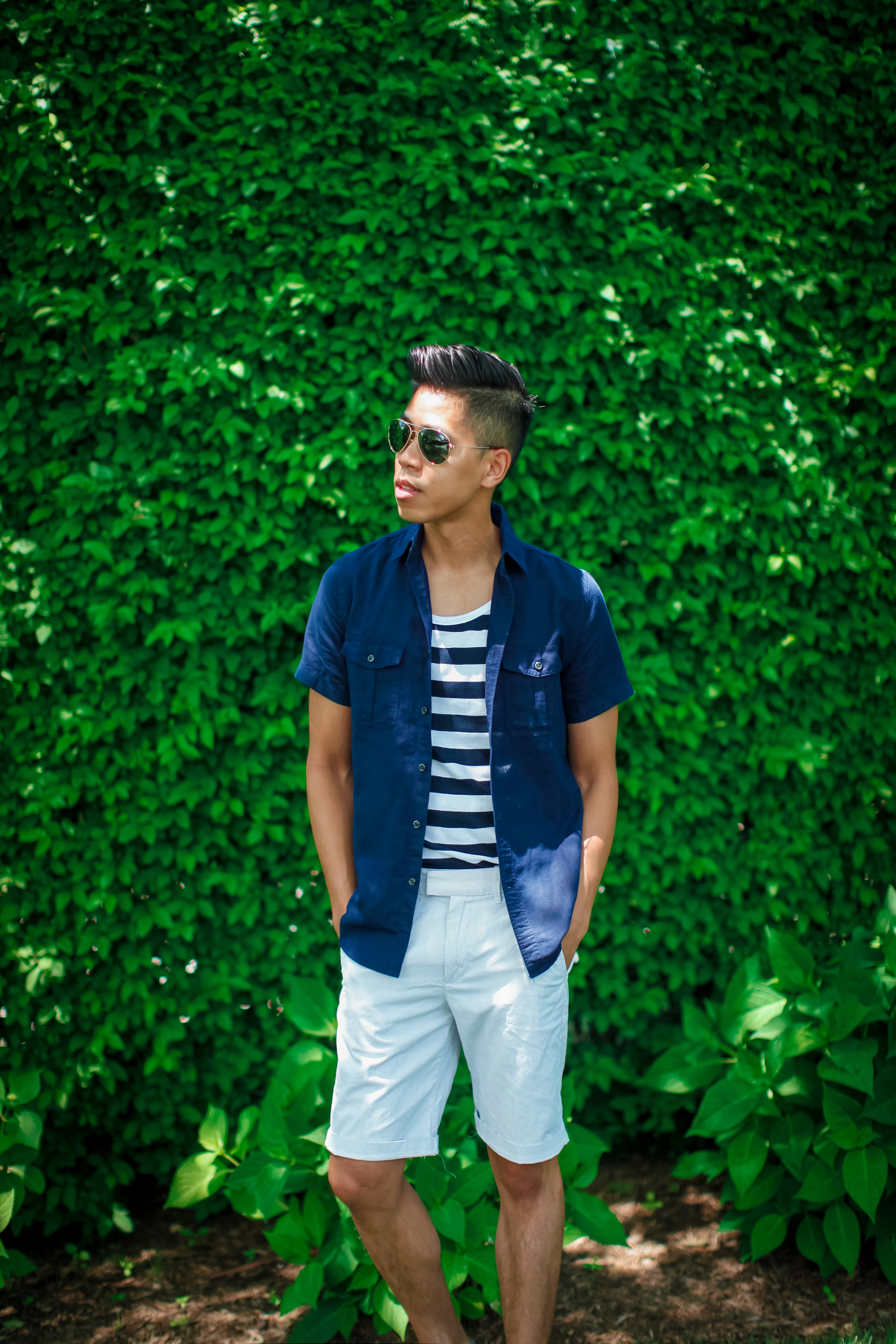 oh anthonio - seersucker and linen nautical outfit