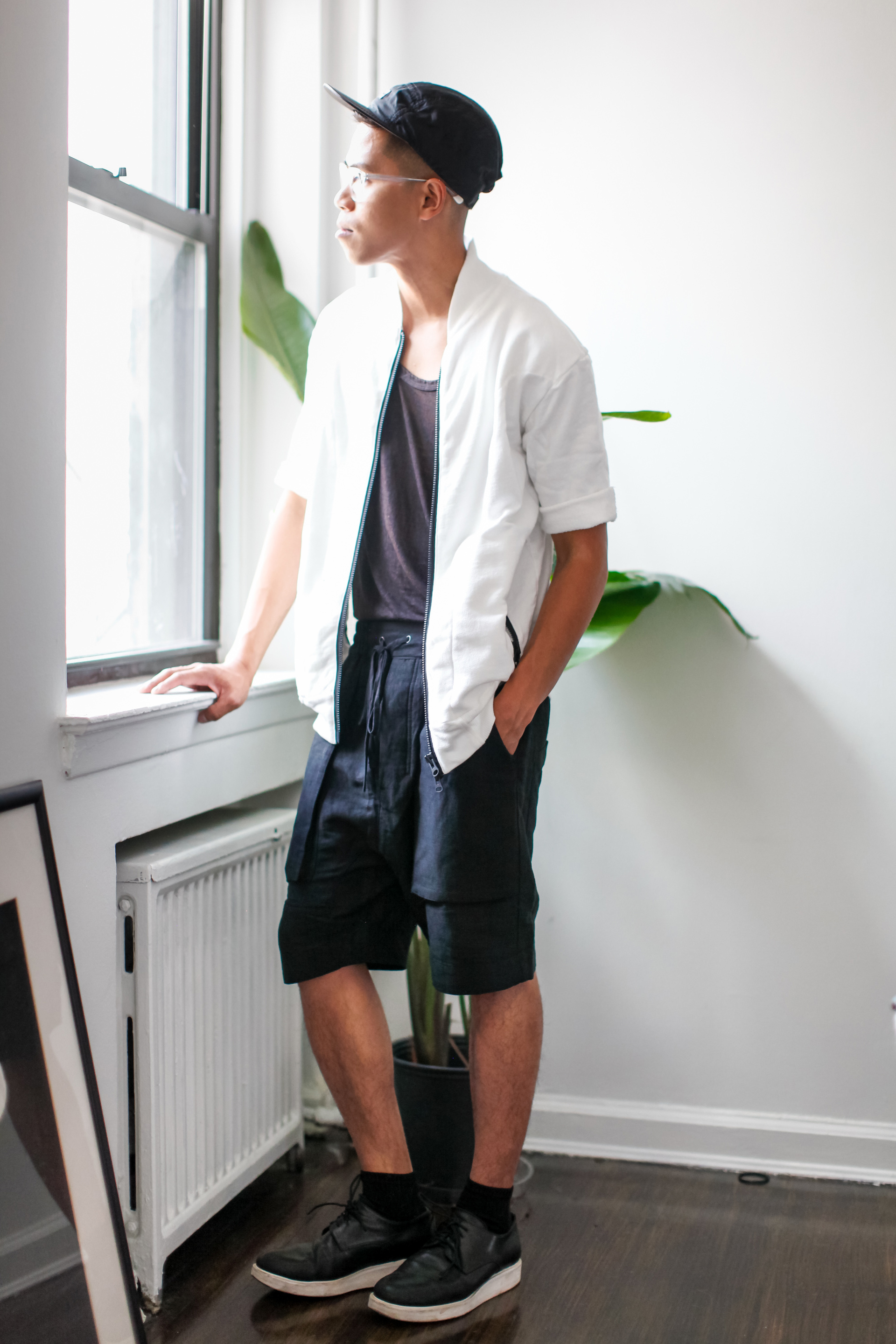 oh anthonio - Anthony Urbano - men's black and white outfit streetwear