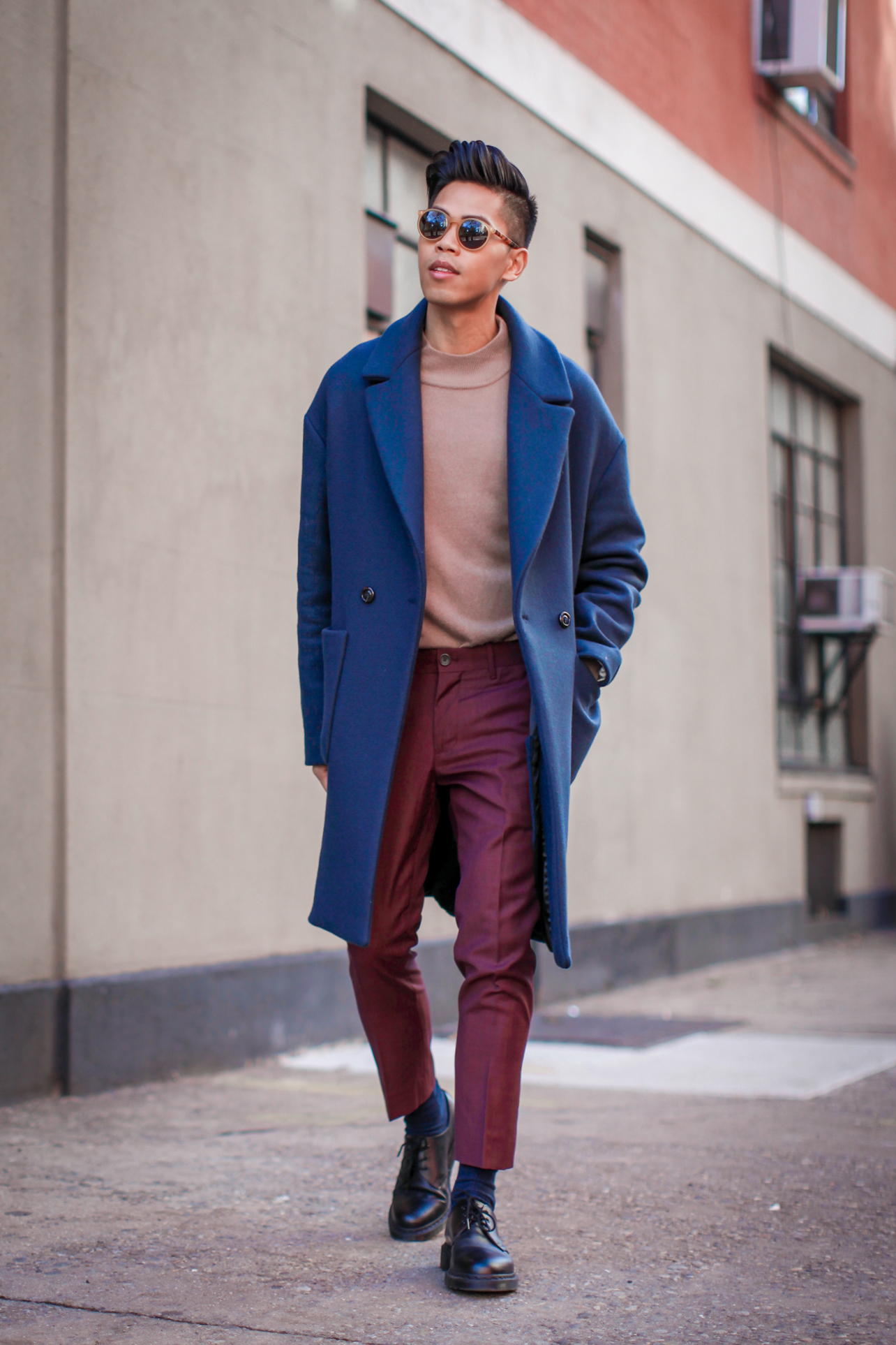 how to wear the oversized coat