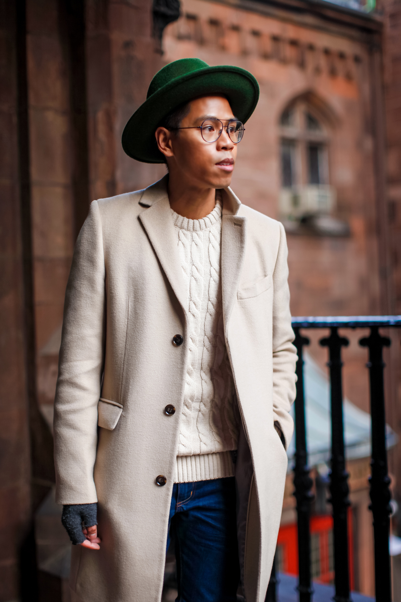 how to wear a camel coat