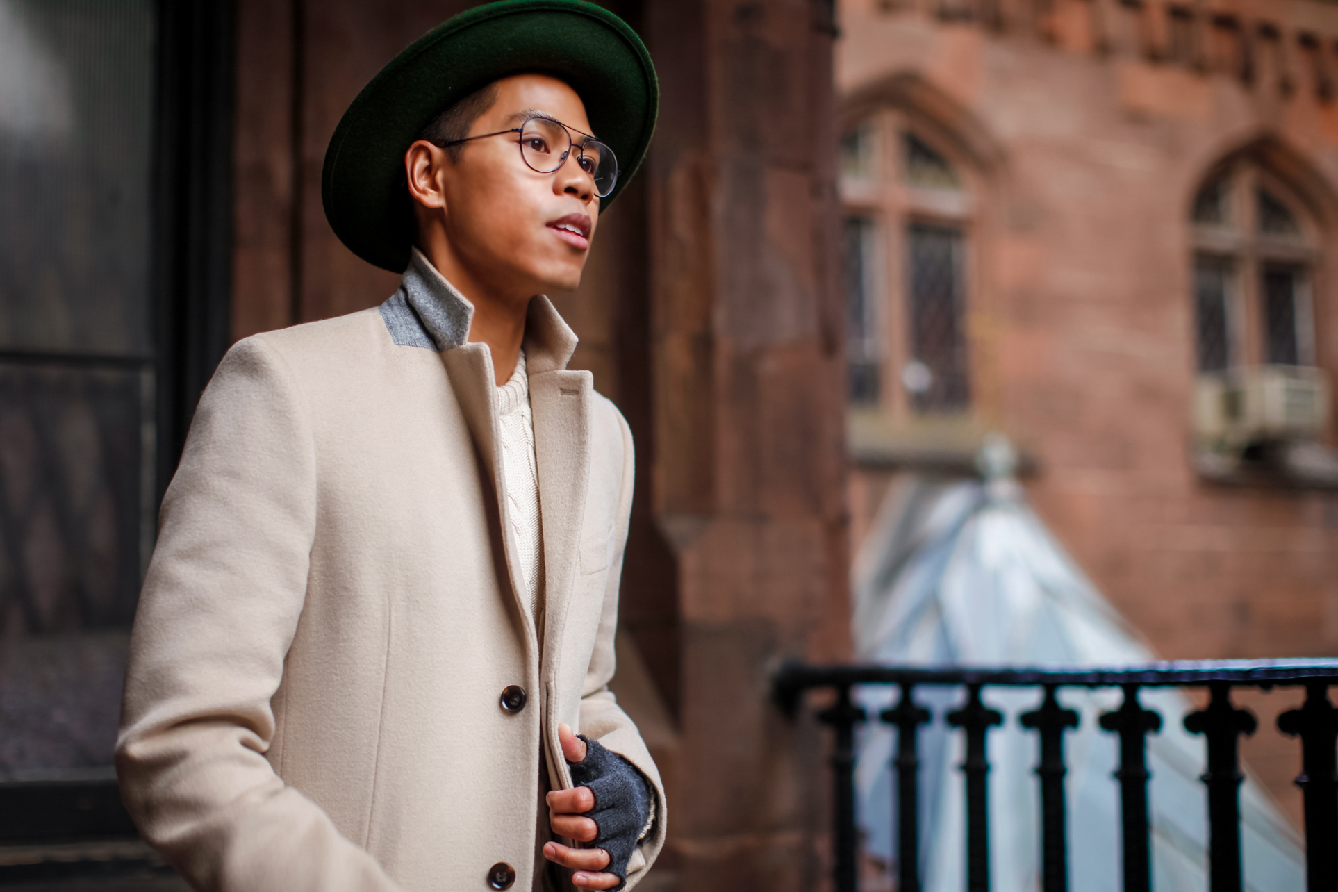 what to wear with a camel coat