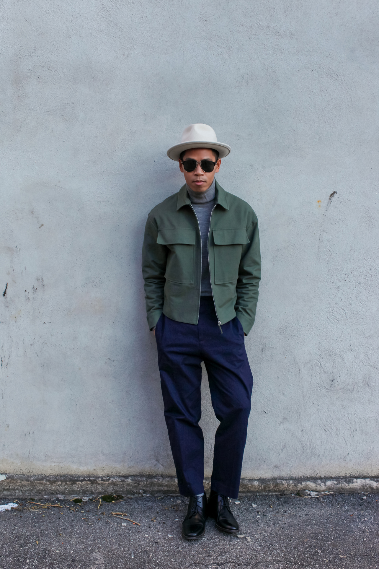 how to style a cropped jacket for men