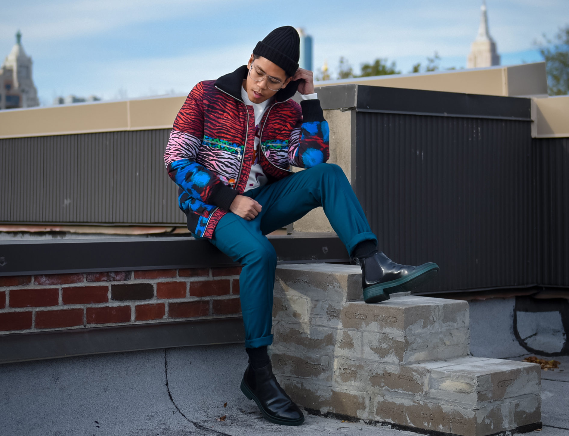 kenzo x hm mens street style lookbook blooger