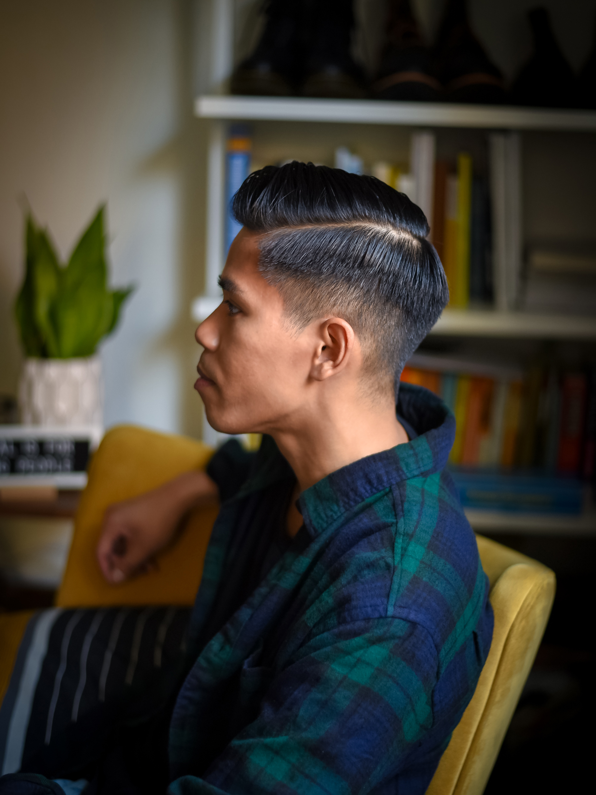how to style a pompadour with old spice