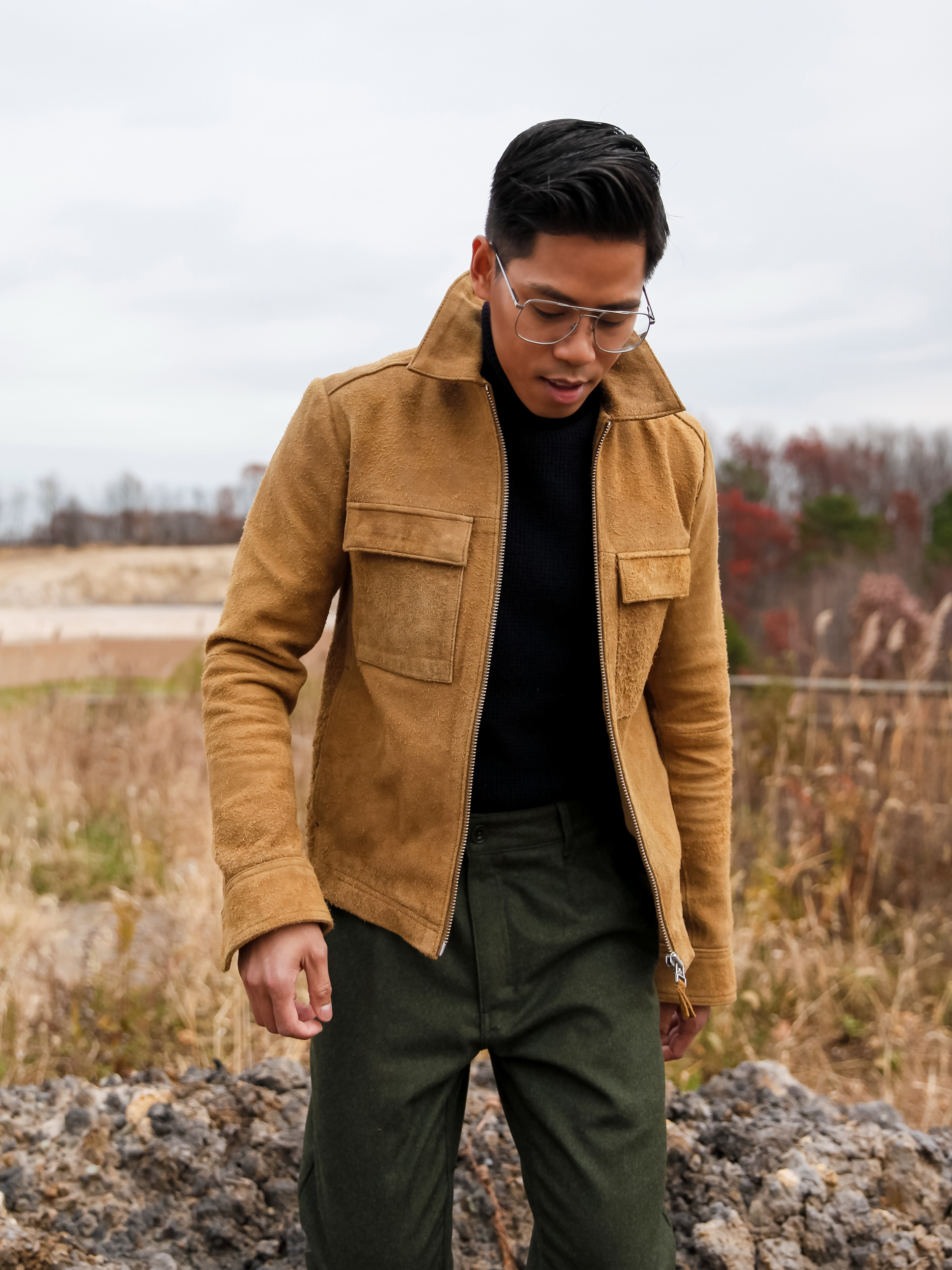 how to wear a suede jacket for men streetstyle