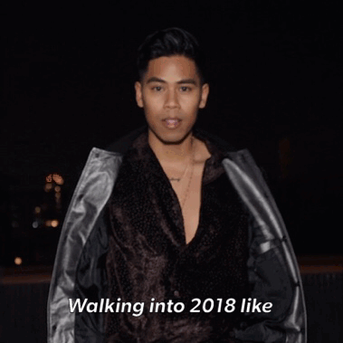 walking into the new year like meme gif