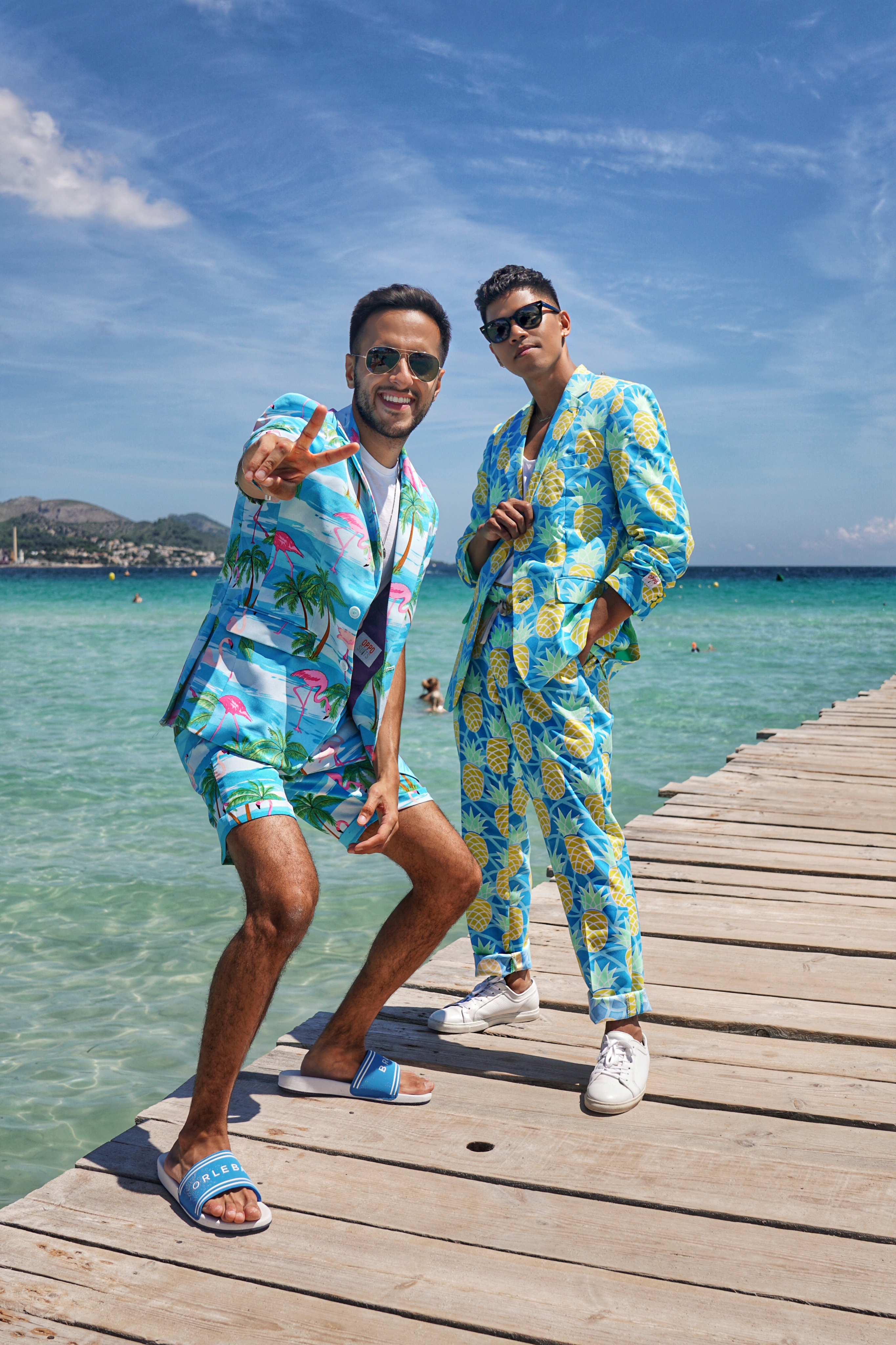 how to wear a mens printed suit for summer opposuits street style blogger